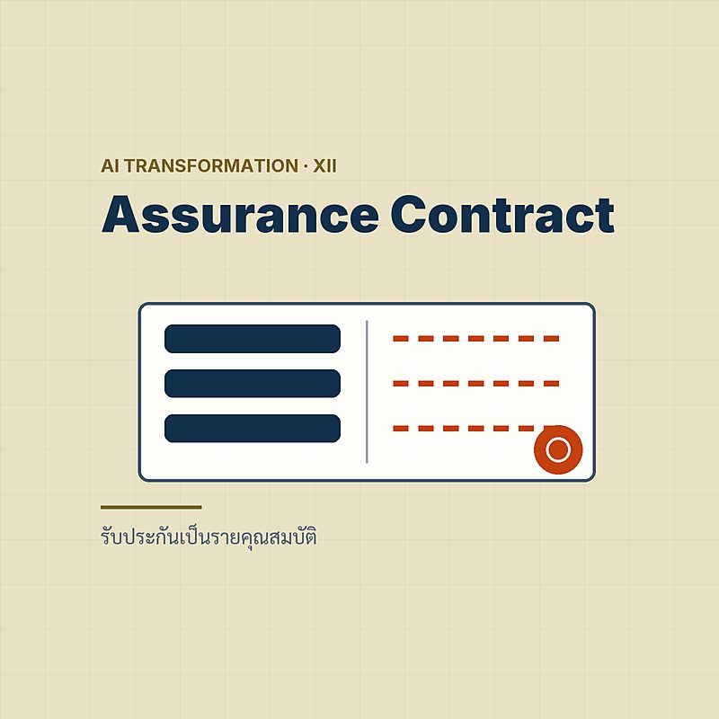 Assurance Contract — เขียนสัญญาเป็นรายคุณสมบัติ