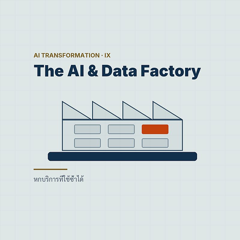 The AI and Data Factory — หกบริการที่ทำให้ use case ถัดไปถูกลง