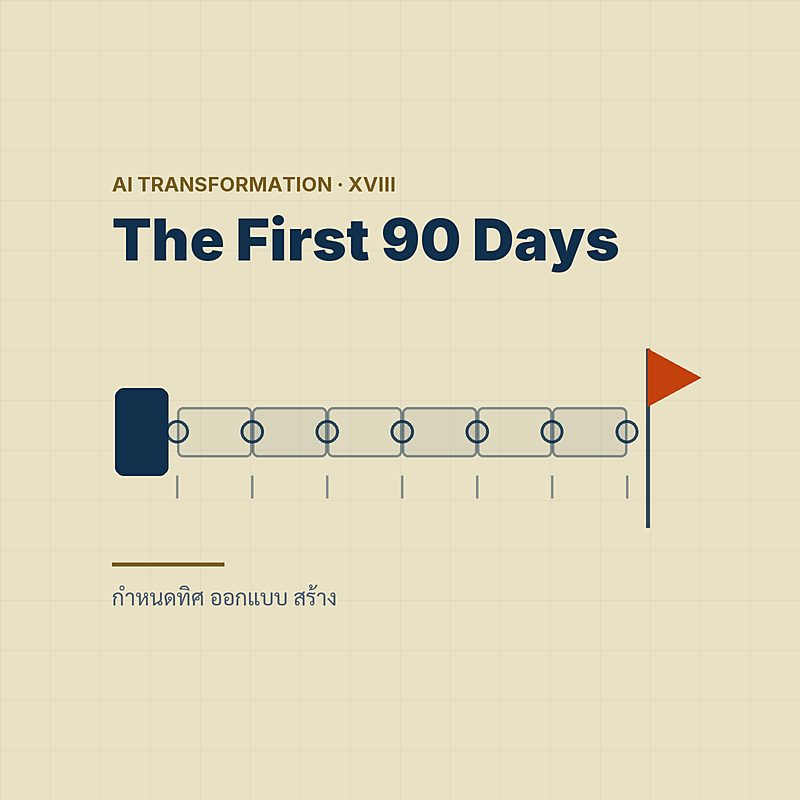 The First 90 Days — Align, Design, Build ก่อนขยายอะไรทั้งสิ้น