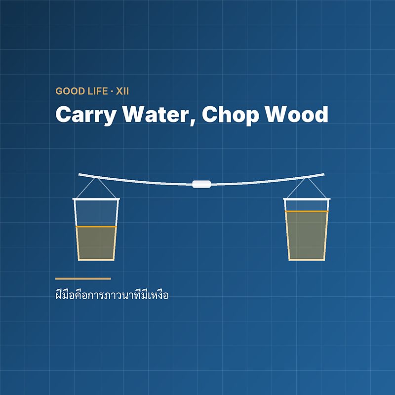 Carry Water, Chop Wood — ฝีมือคือการภาวนาที่มีเหงื่อ