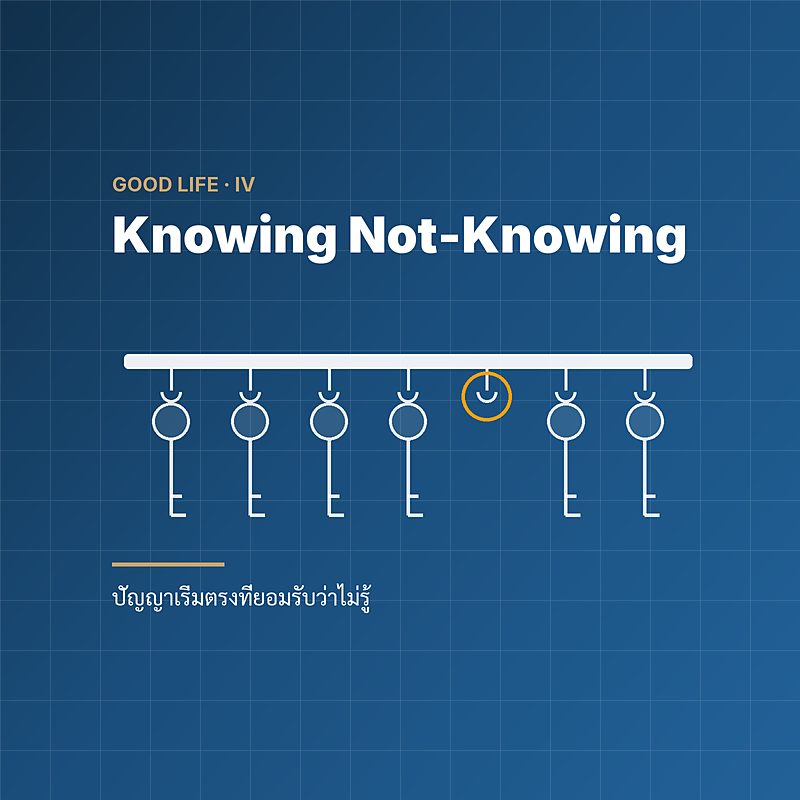 To Know That You Do Not Know — ปัญญาเริ่มตรงที่ยอมรับว่าไม่รู้